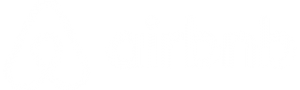 AirBNB logo white